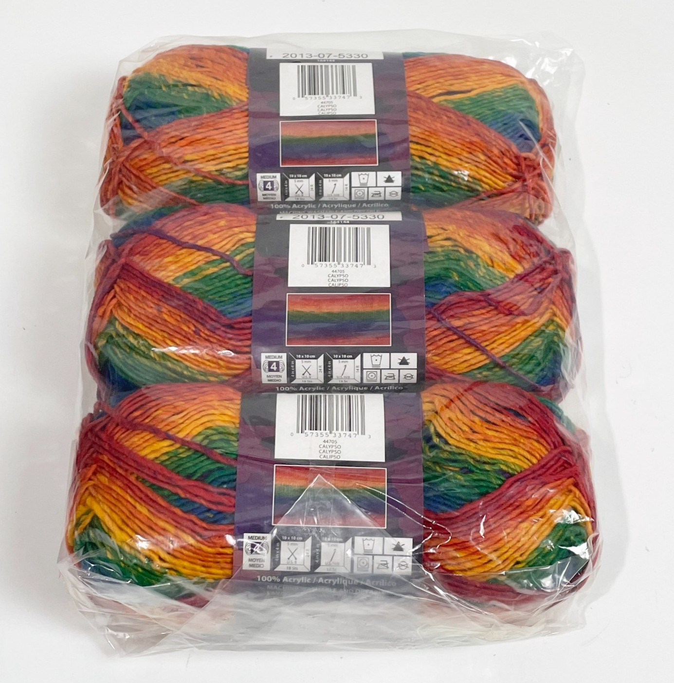 Bernat Mosaic Acrylic Yarn Calypso 3.5 oz 209 yds 3 Pack