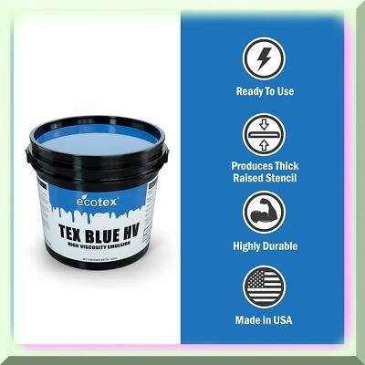 Blue High Viscosity Screen Printing Emulsion, 16oz