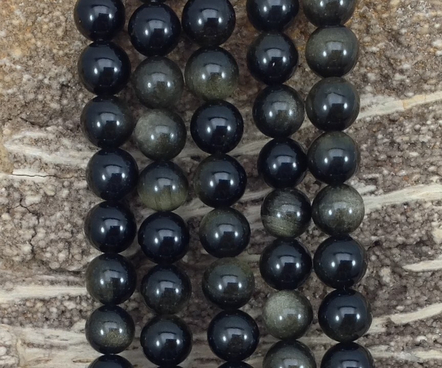 Golden Obsidian 4mm 6mm 8mm 10mm 12mm 14mm Round