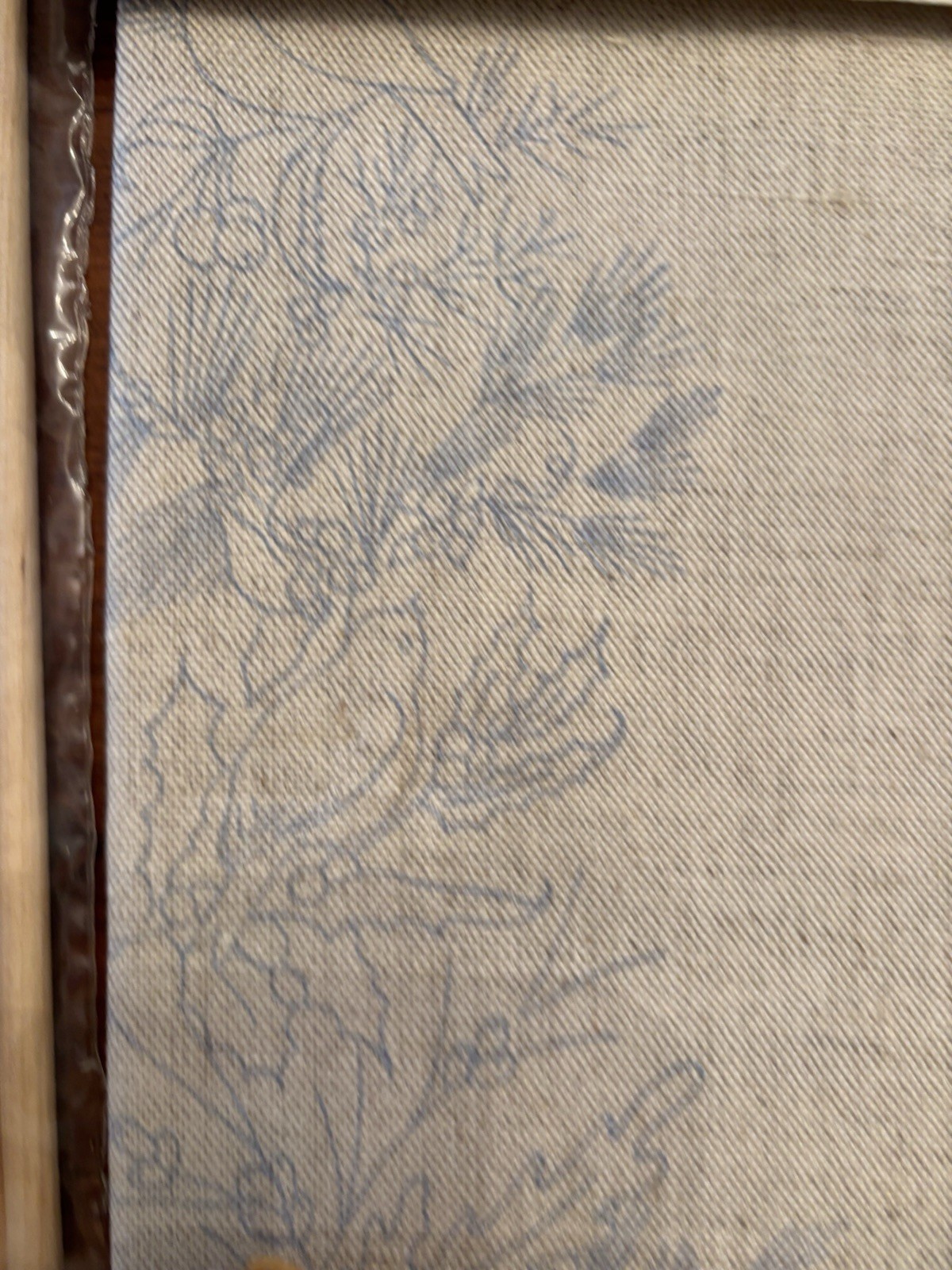 Wintergreen Mini Bell Pull Panel No122 Crewel by Cathy Vintage Embroidery RARE