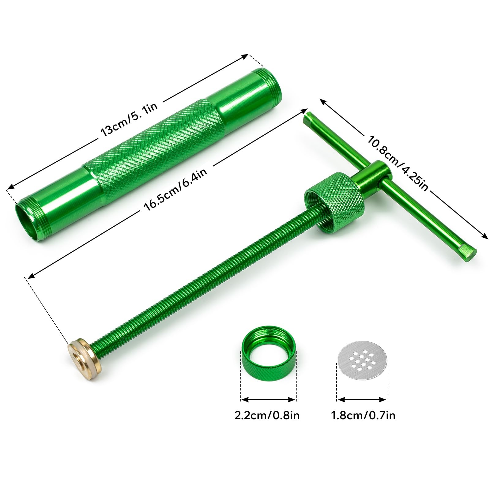 Polymer Clay Tools, Extruder, Sugar Paste Extruder-Green