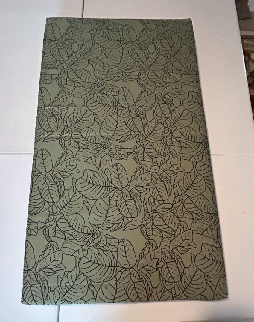 Richloom Green Leaf Printed Polyester Indoor/Outdoor Fabric New 6 Yard piece