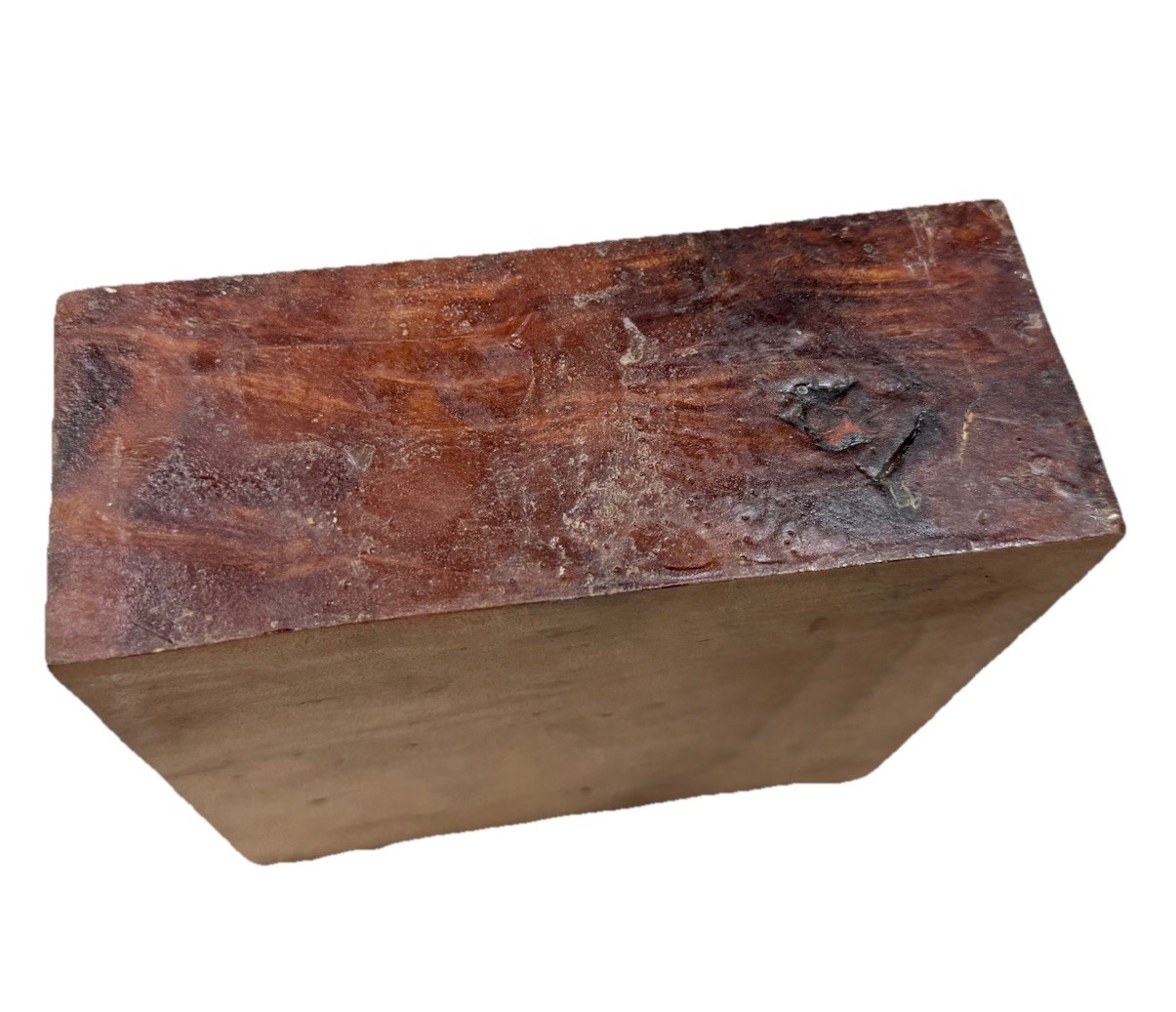 Camphor burl Wood Bowl turning blank 6-7/8” x 6-7/8” x 2-3/4” (z43) air-dried