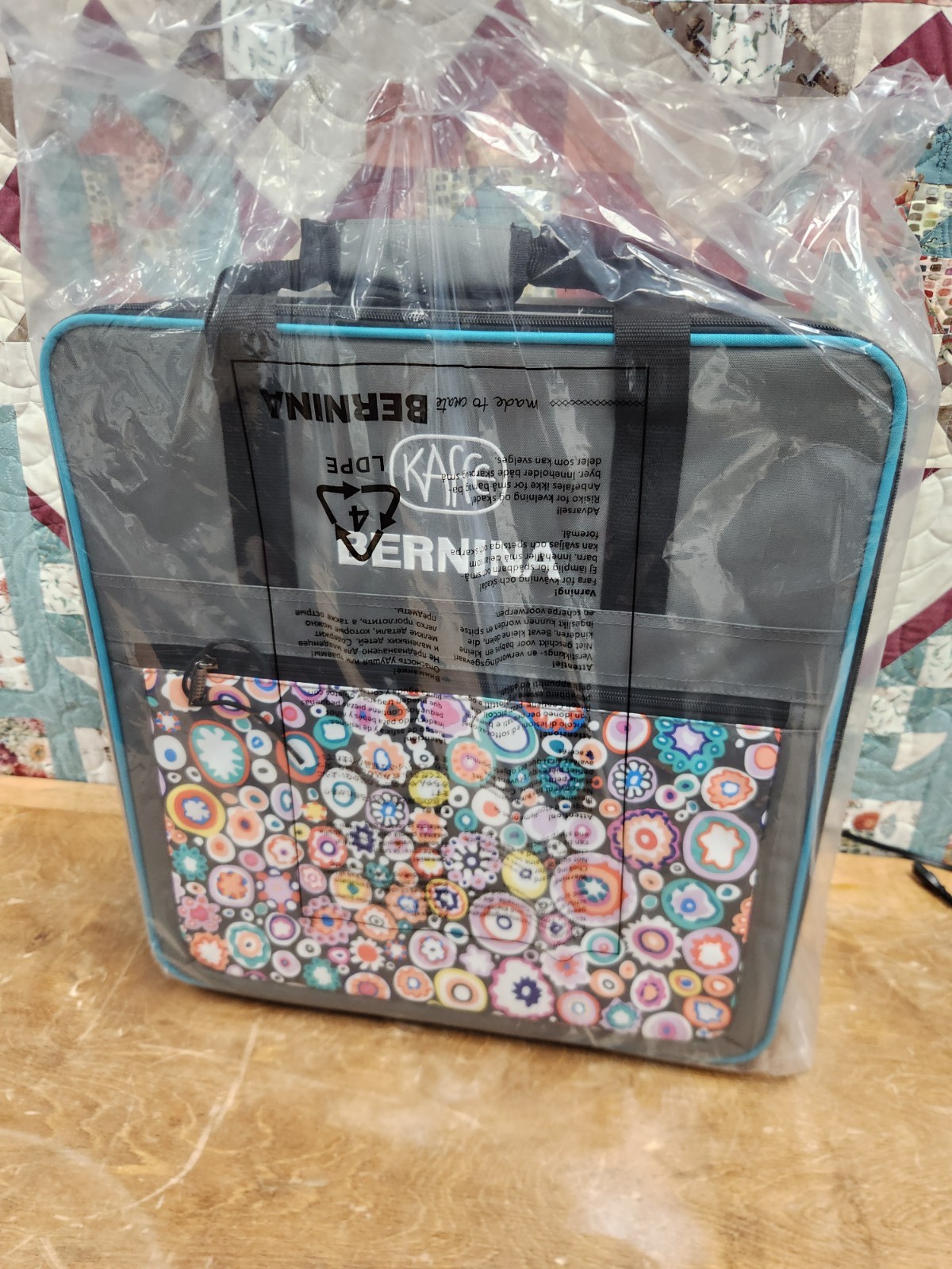 Bernina Embroidery Unit Module Case+Bag for 4/5/6 Series Machines Kaffe Edition!