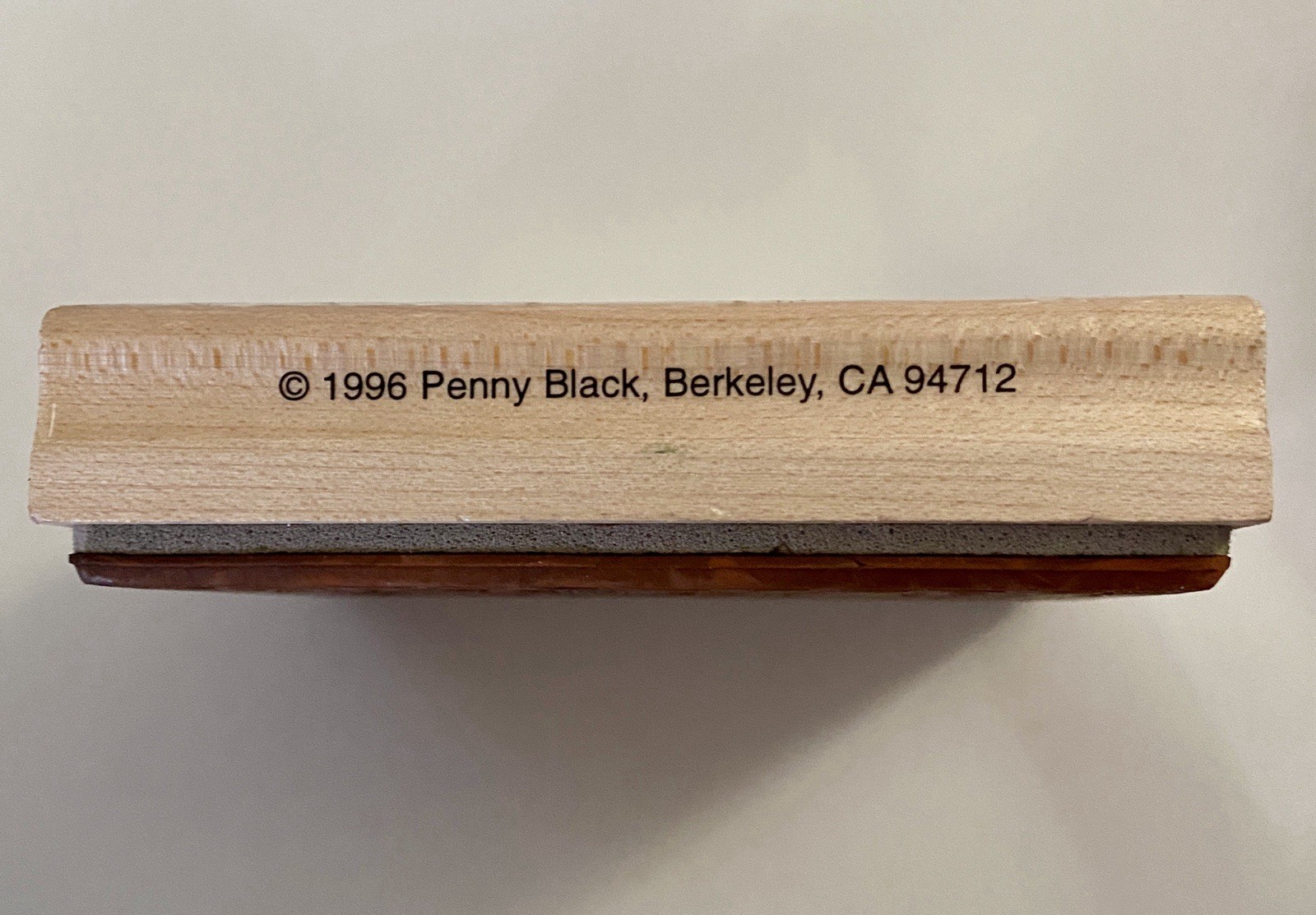 Vtg Penny Black Better Latte Than Never Rubber Stamp 787K 1996 Tea Cup 3×4”