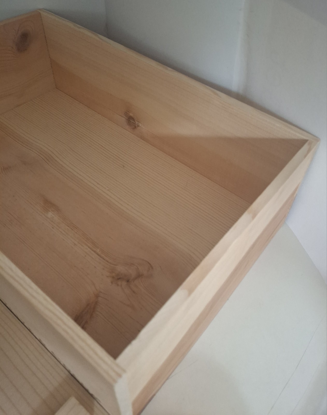 Superb Olive & Cocoa Wooden Pine Empty Storage Box 16″x10”x5” W/Lid