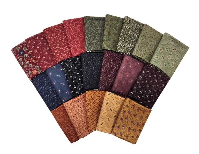 10 Fat Quarters – Kansas Troubles by Moda Calico Floral Flowers Quilting M228.05