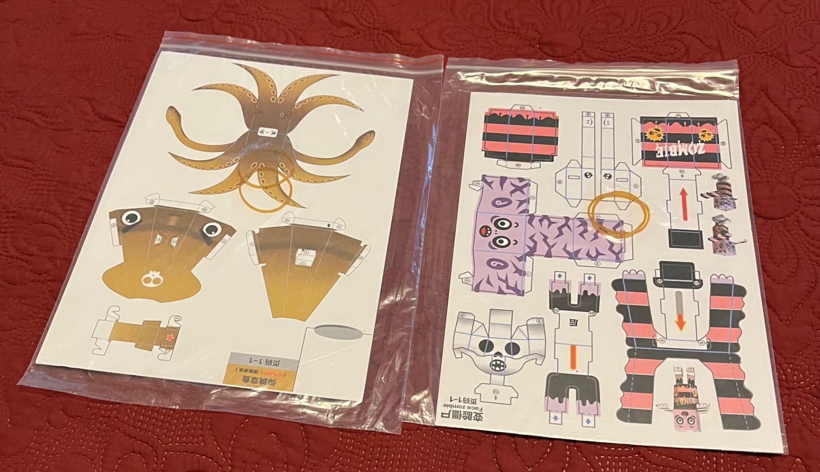 Chinese Paper craft kits – Kamikara style 10 for 1 price!