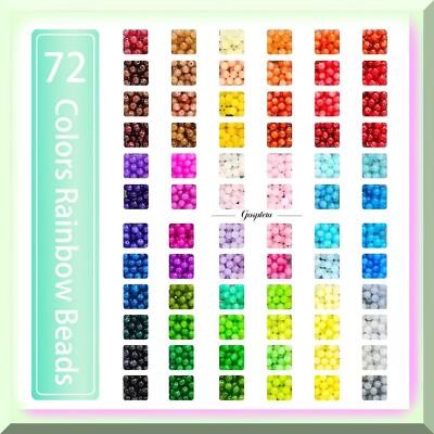 Jewelry Making Kit with 1600 Crystal Beads in 72 Colors