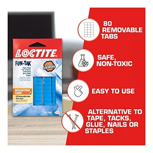 Adhesive Putty 80 Tabs 2 Oz Blue Mounting Putty For Posters Paper Wood Glass