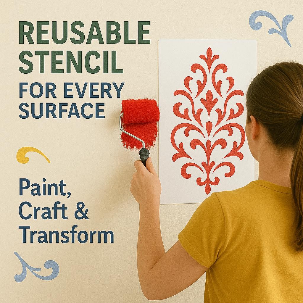 Stencil Grandma’s Kitchen – Mylar, Country Home, Vintage Decor – StencilAir