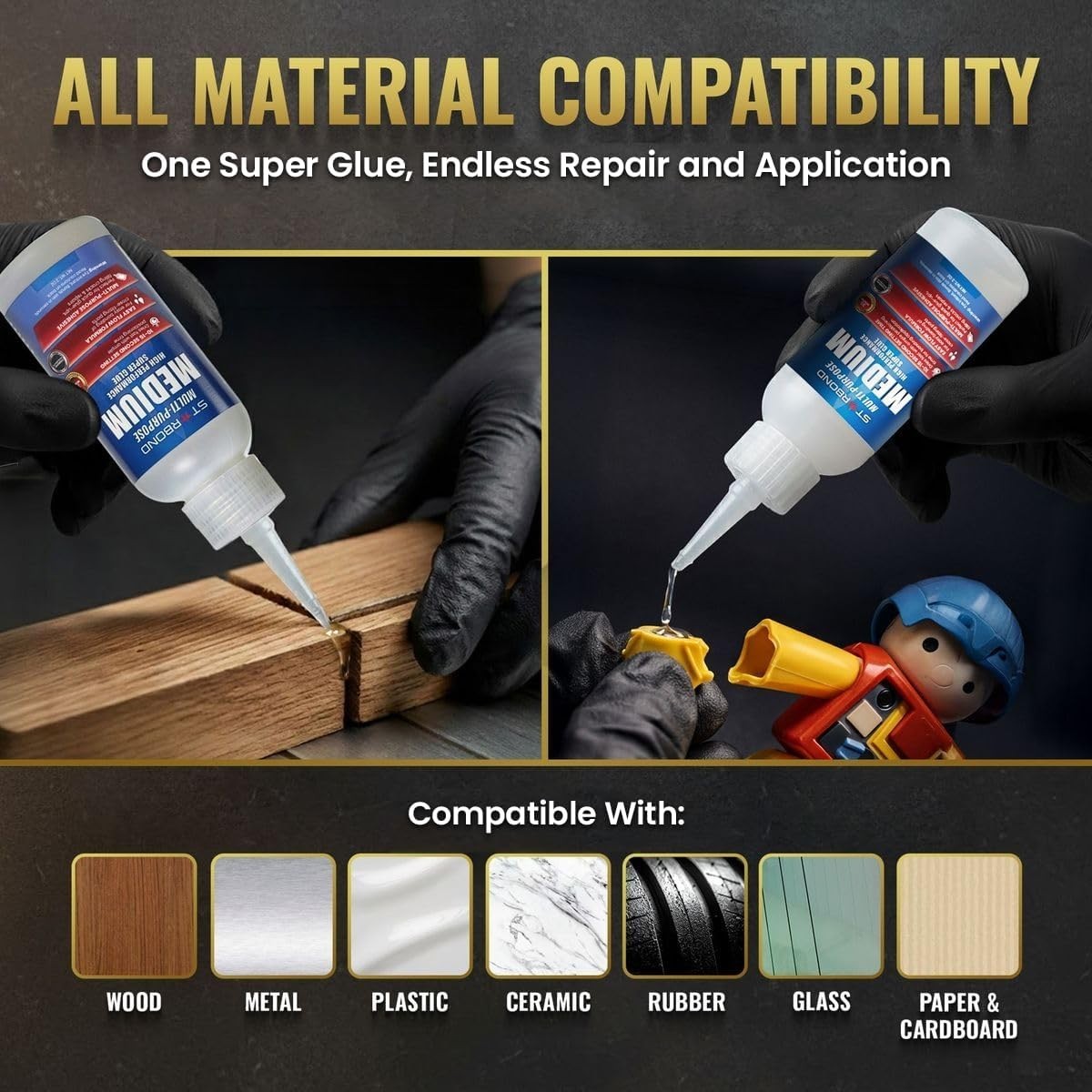 Starbond 2 oz. Multi-Purpose Medium – Super Glue (Premium Cyanoacrylate CA Glue)