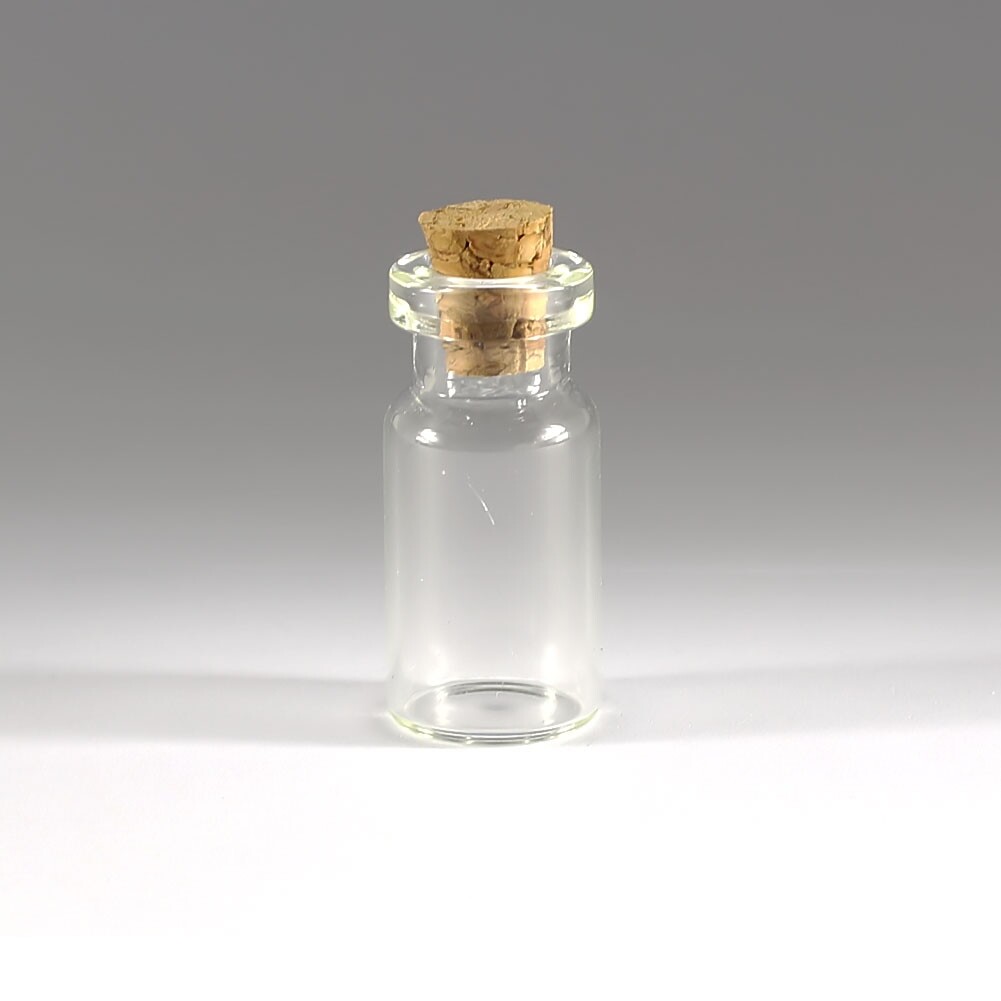 Wholesale 0.5–10ML Tiny Clear Glass Bottles Empty Glass Bottle With Cork Vials