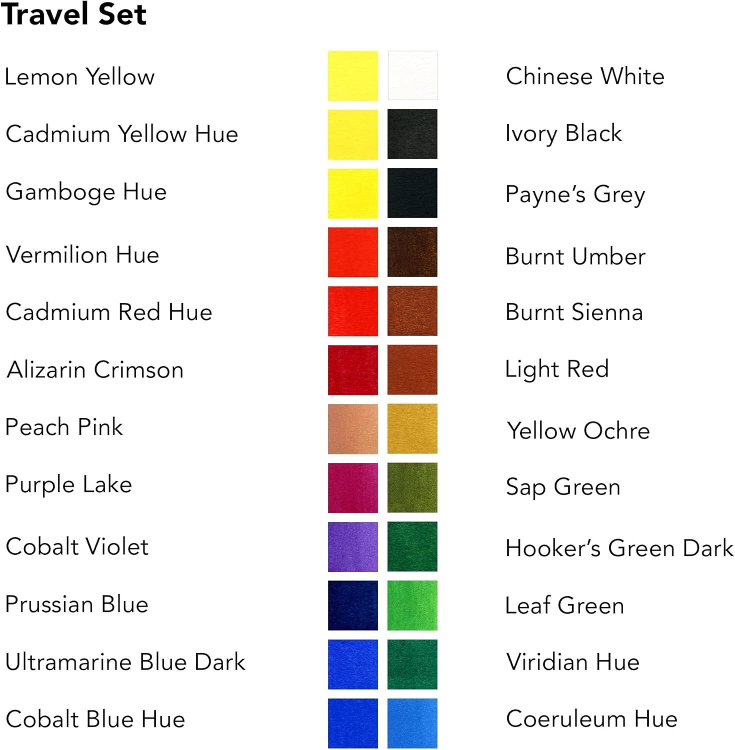 Daler Rowney Aquafine 24-pc Watercolor Travel Set Watercolor Set for Artists