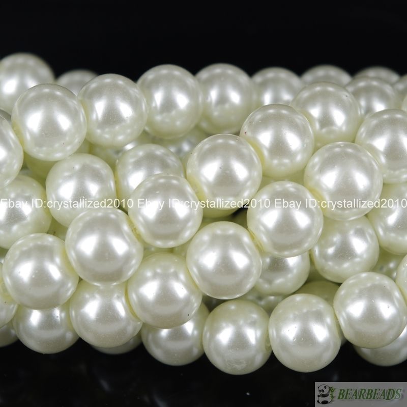 200pcs Top Quality Czech Glass Pearl Round Loose Beads 3mm 4mm 6mm 8mm 10mm 12mm