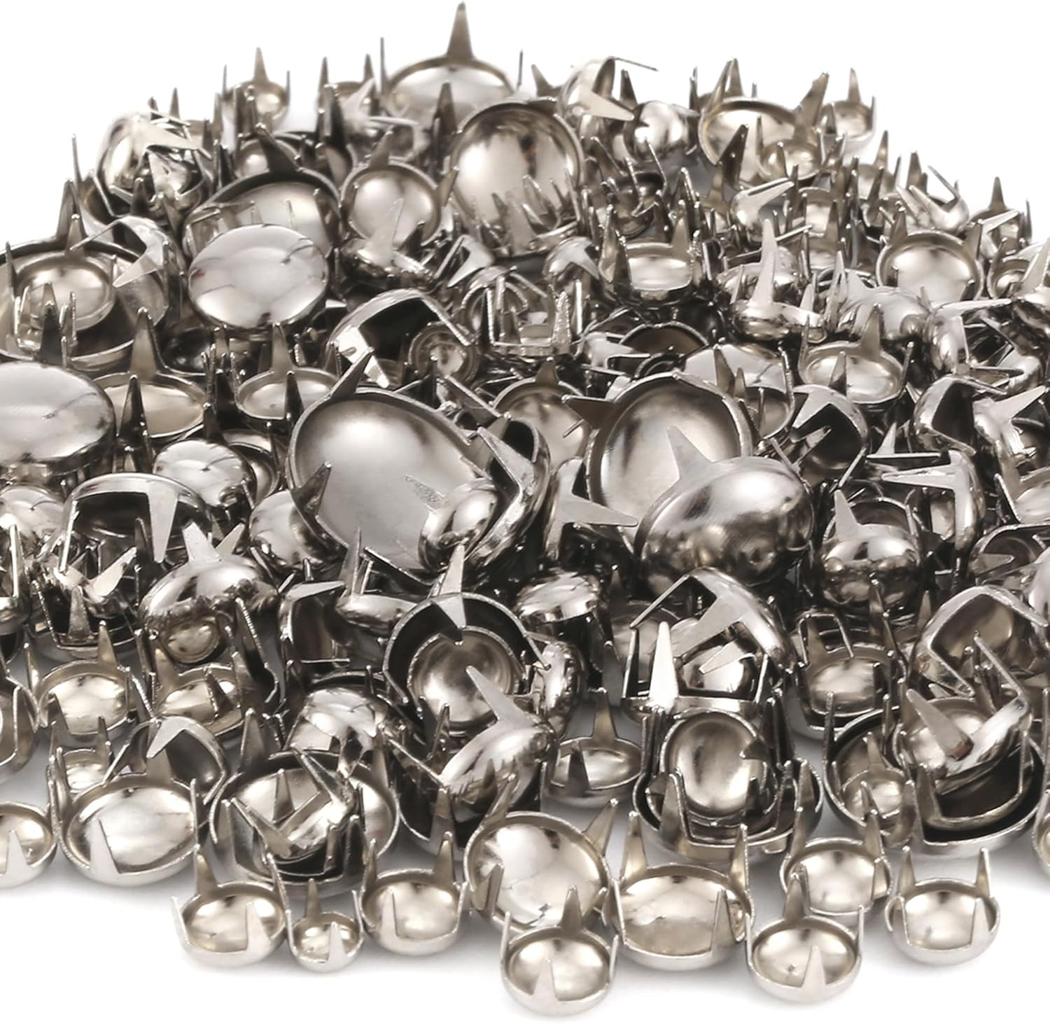 1220 Pcs Assorted Sizes Studs for Clothing Leather Rivets Round Dome Studs an…