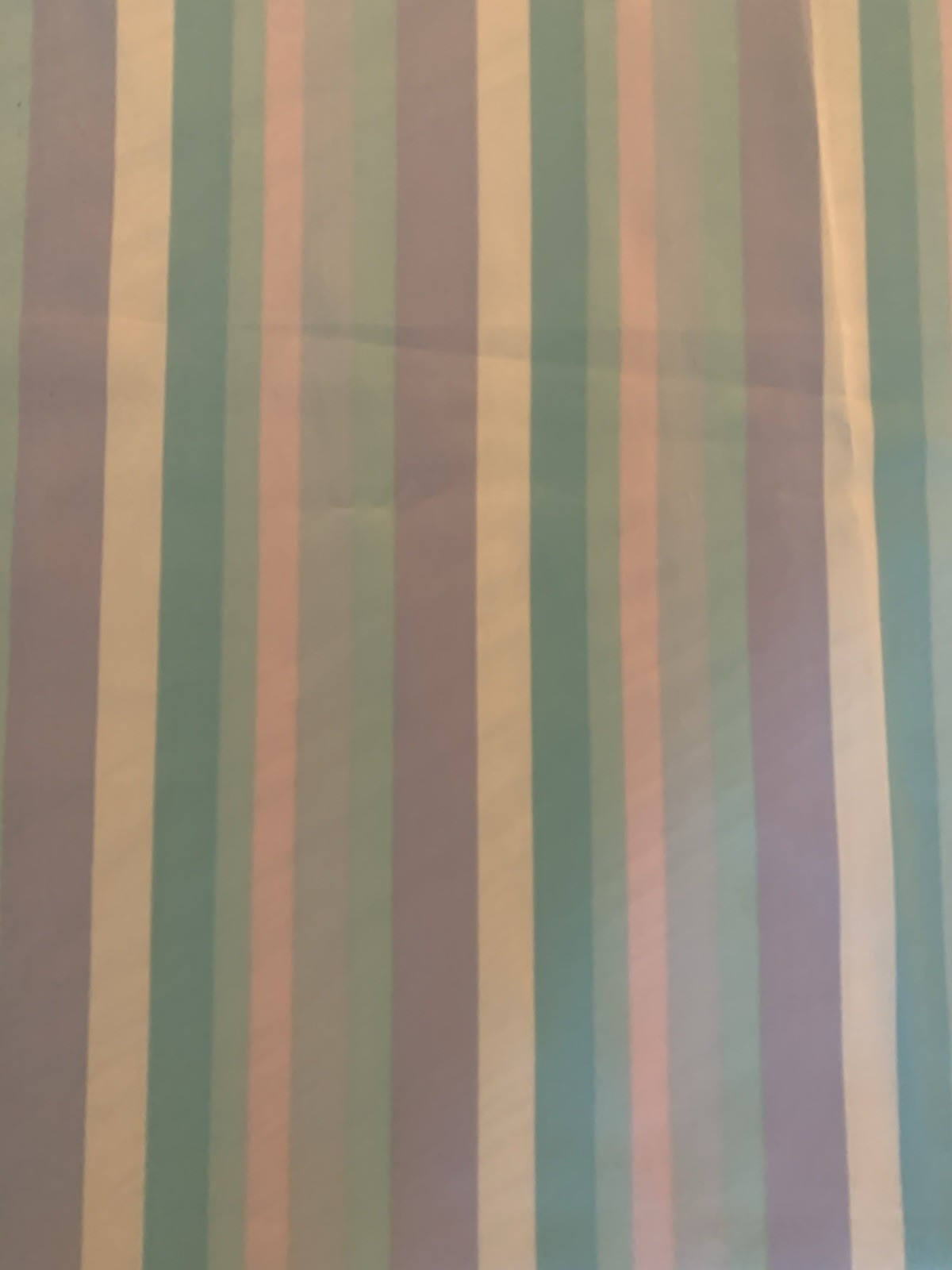 1.5 Yards Pastel Stripes Polyester ? Fabric 40” X 58” Striped Pink Purple Blue