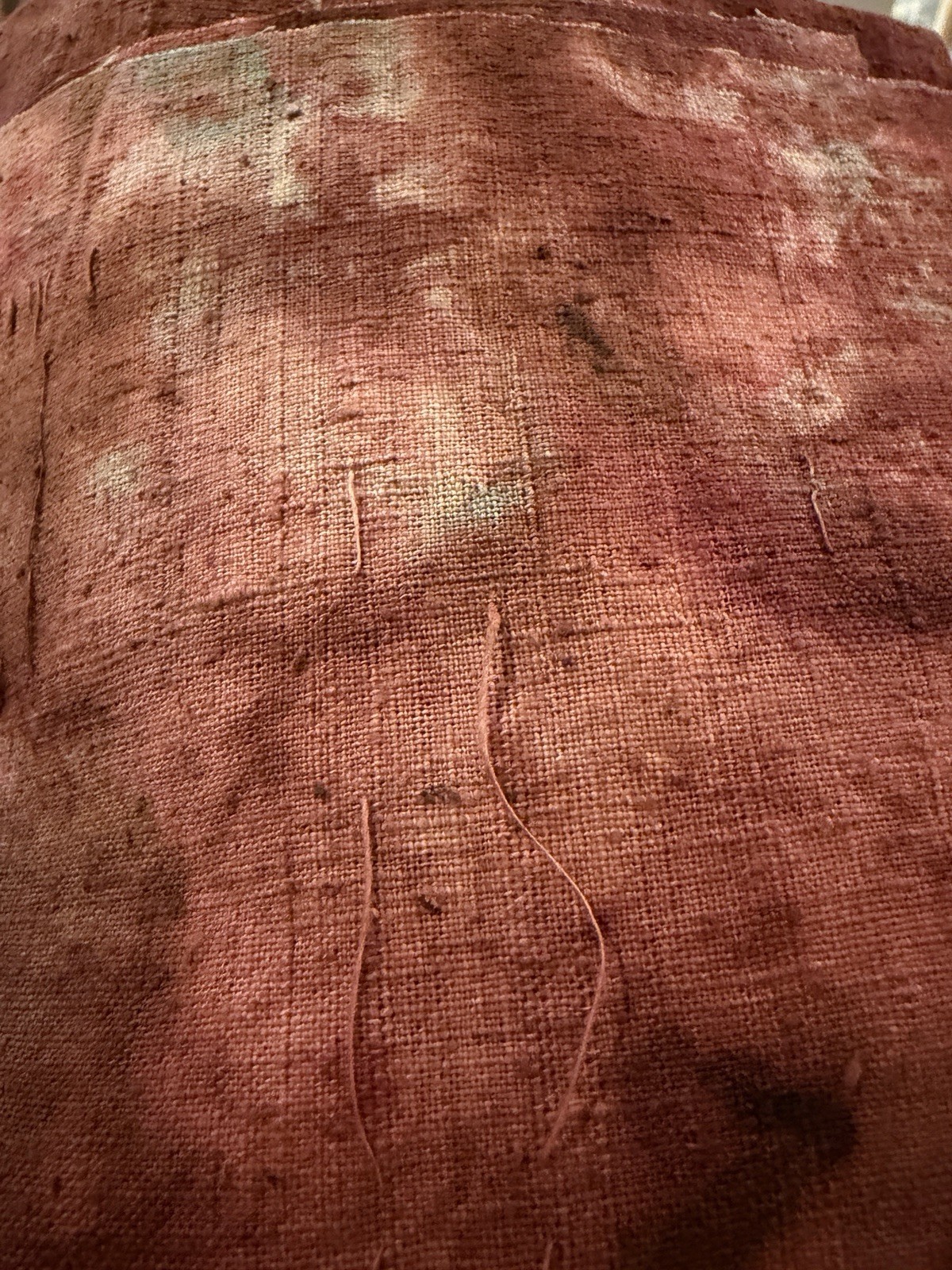 8 Plant Dyed Homespun Fabric Bundle Rustic Cotton Textile 1 Yard Each