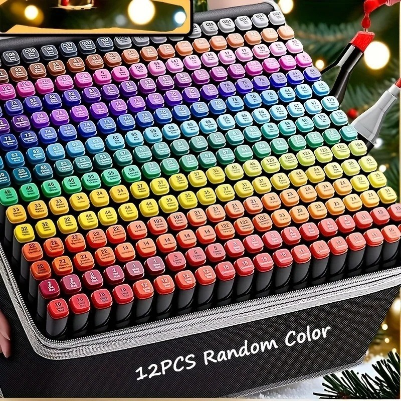 Professional Permanent Sketch Markers – Colored Dual-Head Set for Art Illustrati