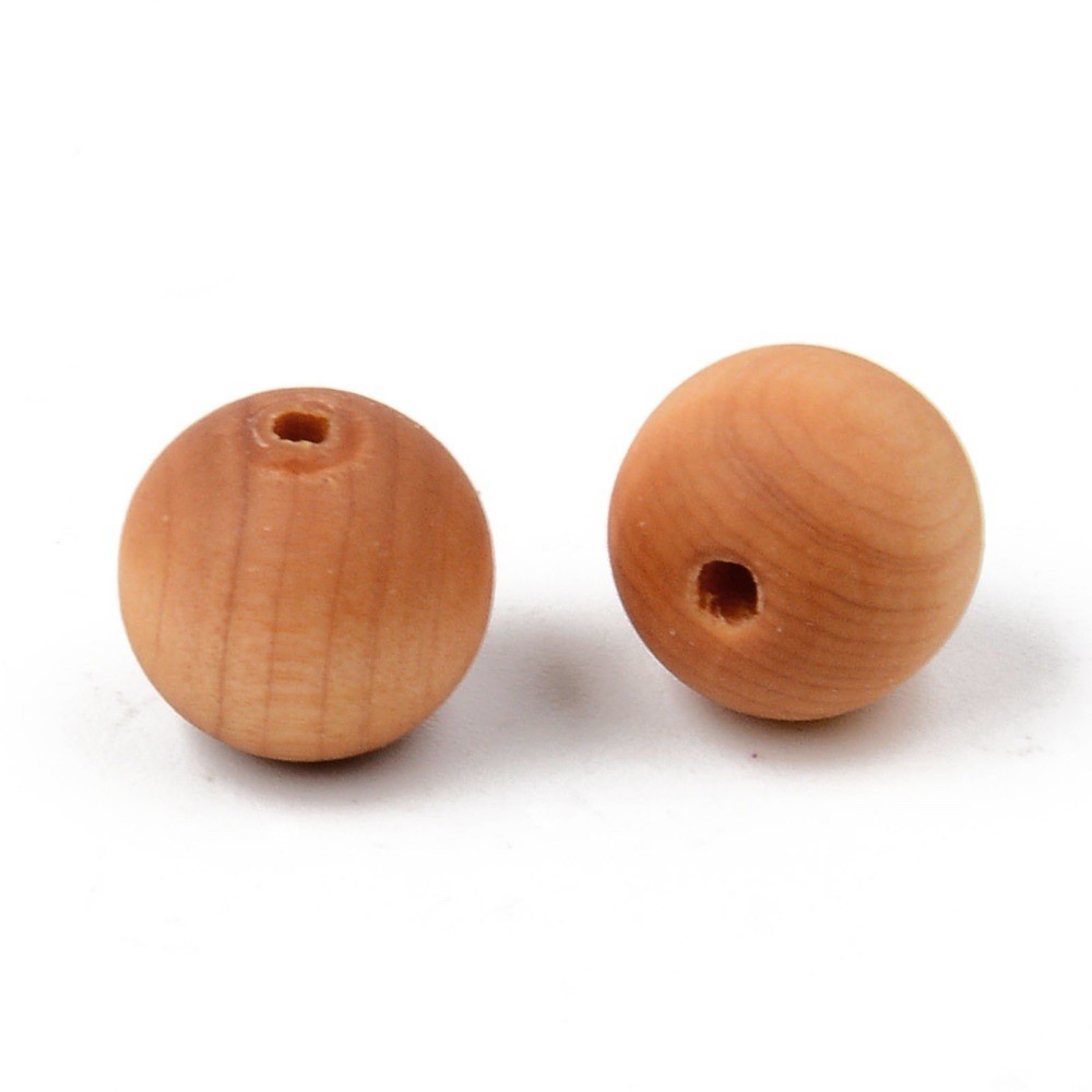10mm Aromatic Wood Beads Natural Matte Brown Round Spacers Crafts Jewelry Making