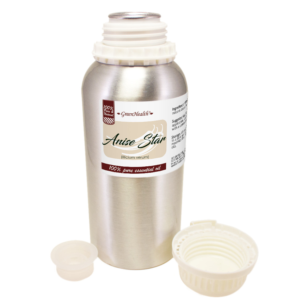 Bulk 16 fl oz Anise Star Essential Oil (100% Pure & Natural) in Aluminum Bottle