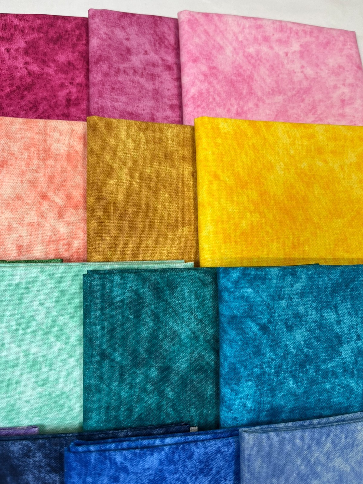 Paint Tonal ~ 20 Fat Quarter Cotton Fabric Bundle ~ Quilt Blender Colorful