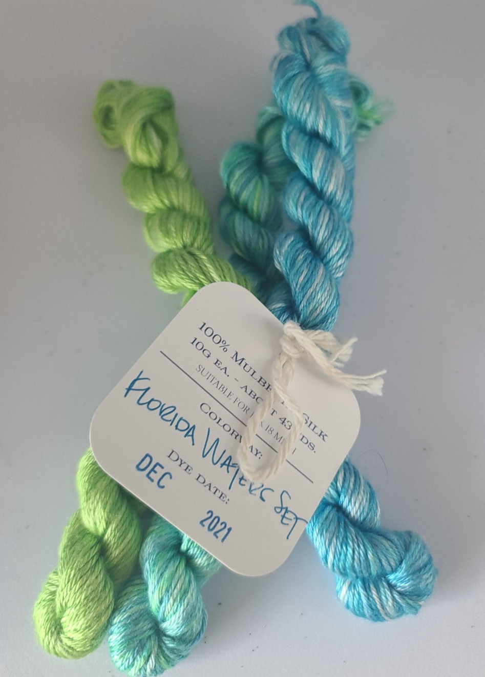 Hook and Harbor Co. H & H Co Hand Dyed Mulberry Silk Embroidery Thread