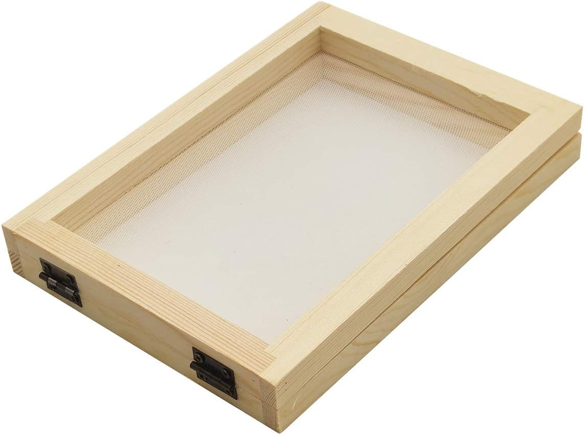 A6 Size Paper Making Screen, Natural Wooden Papermaking Mould, 5 X 7