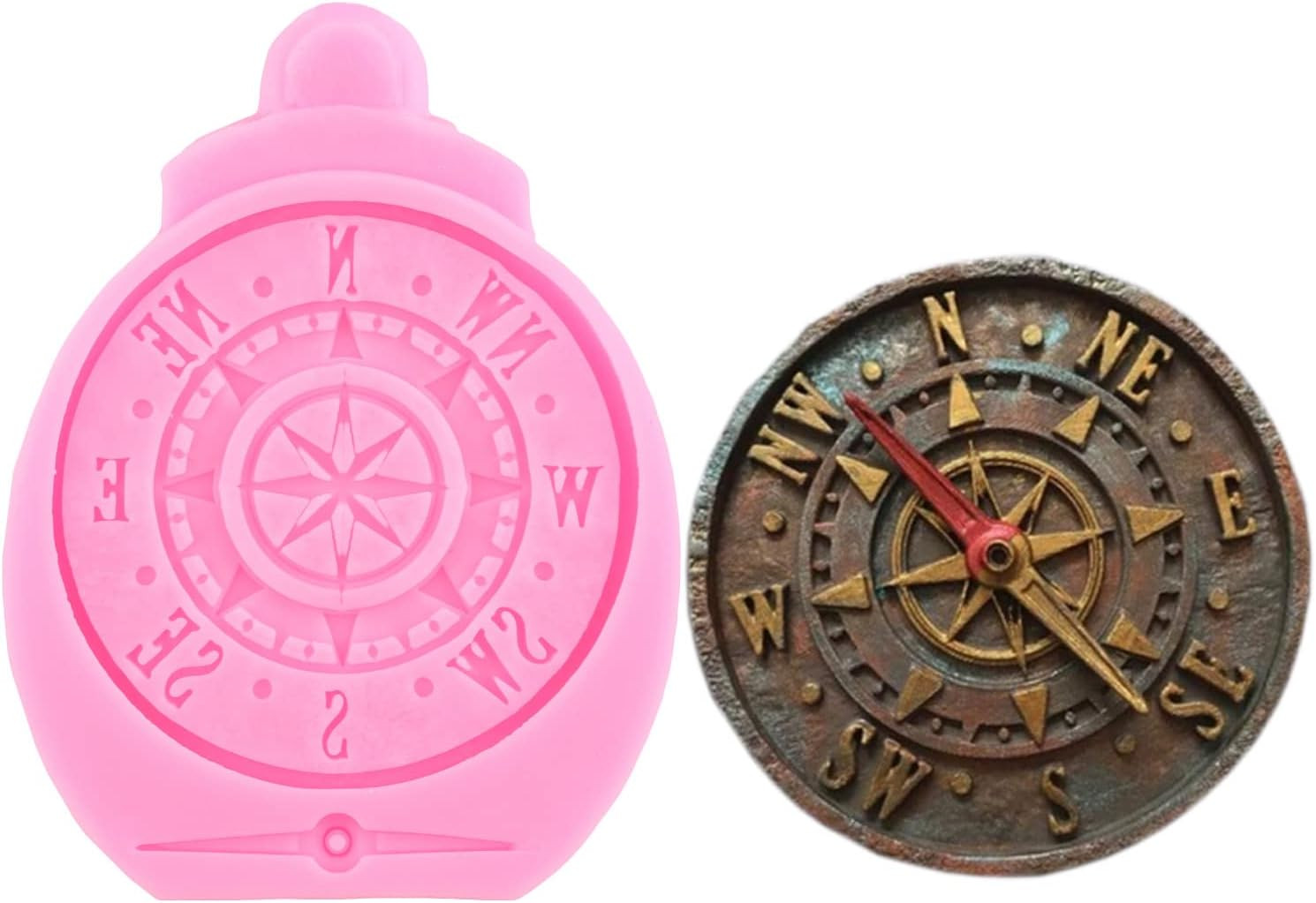 Steampunk Gear Silicone Mold Compass Cogs Gears Teeth Fondant Molds for Steampun
