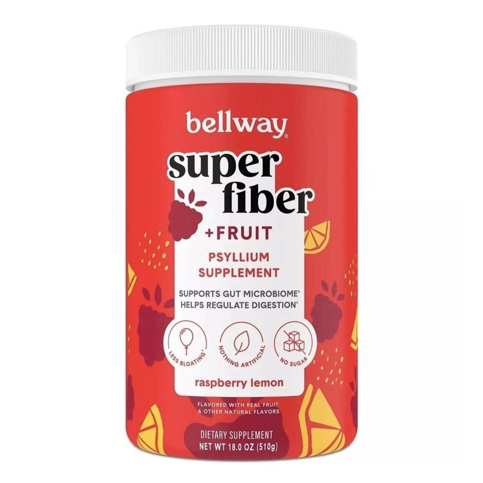 Organic Psyllium Husk Fiber Supplement, gluten-free Bellway Prebiotic Fiber 36oz