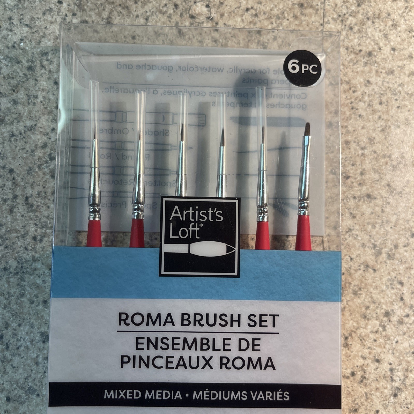 Artist Loft Roma Brush Set 6 PC Mixed Media/Mediums Varies