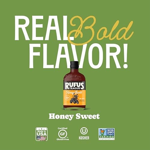 BBQ Sauce, Non-GMO, Gluten-Free, 15.25 oz, 15.25 Ounce (Pack of 1) Honey Sweet