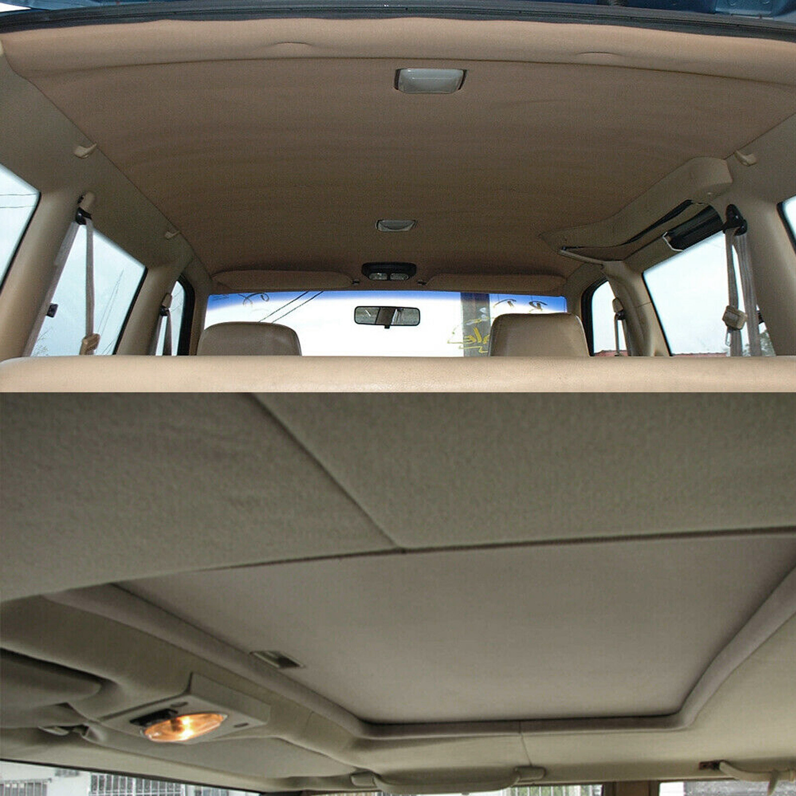 1/8″ Thick Suede Headliner Fabric Foam Back Auto Roof Repair Upholstery Material