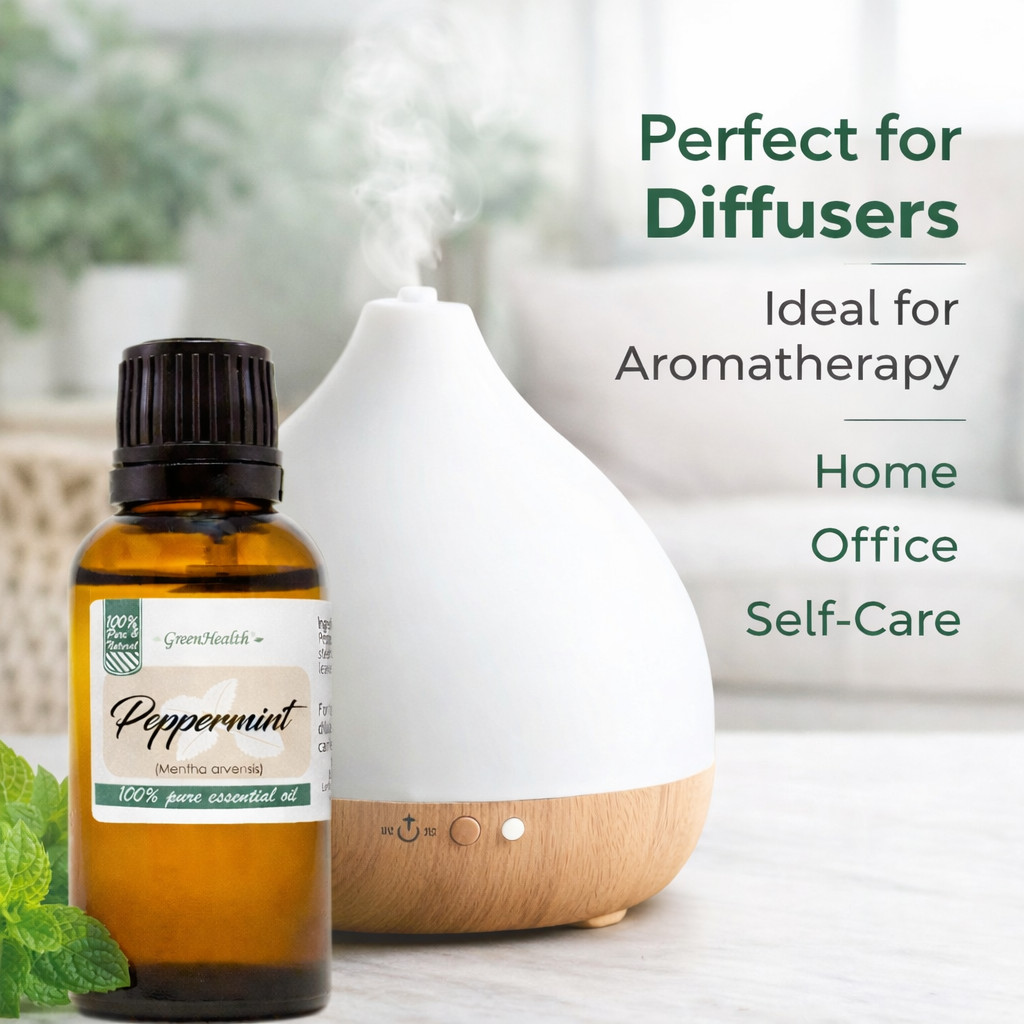 1 fl oz Peppermint Essential Oil 100% Pure – GreenHealth