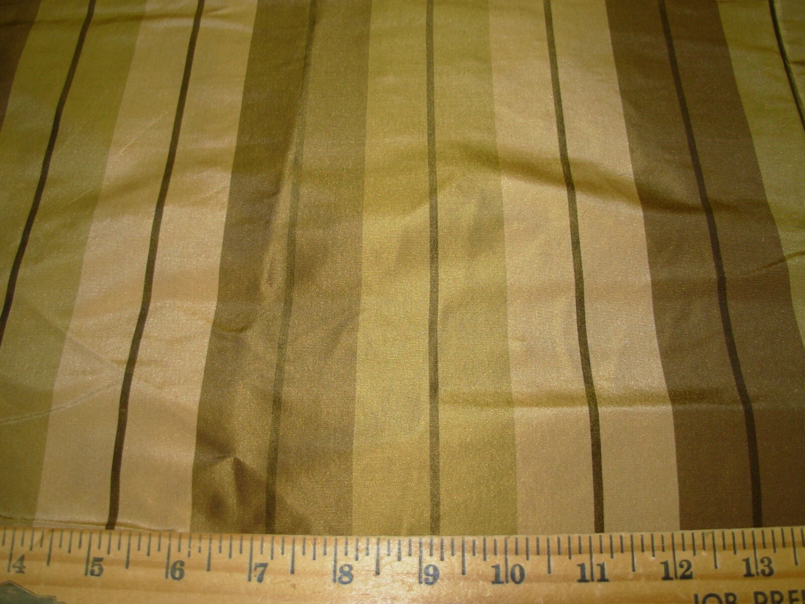10 YDS 100% SILK VERVAIN KIDMAN STRIPES DRAPERY UPHOLSTERY FABRIC FOR LESS