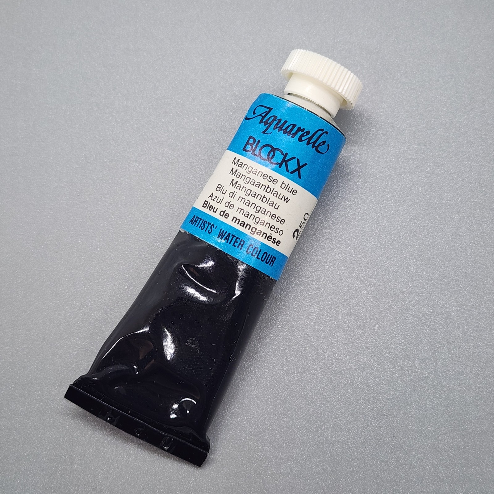 Vintage BLOCKX Watercolor 15ml Tube – Genuine MANGANESE BLUE PB33 Extinct Rare