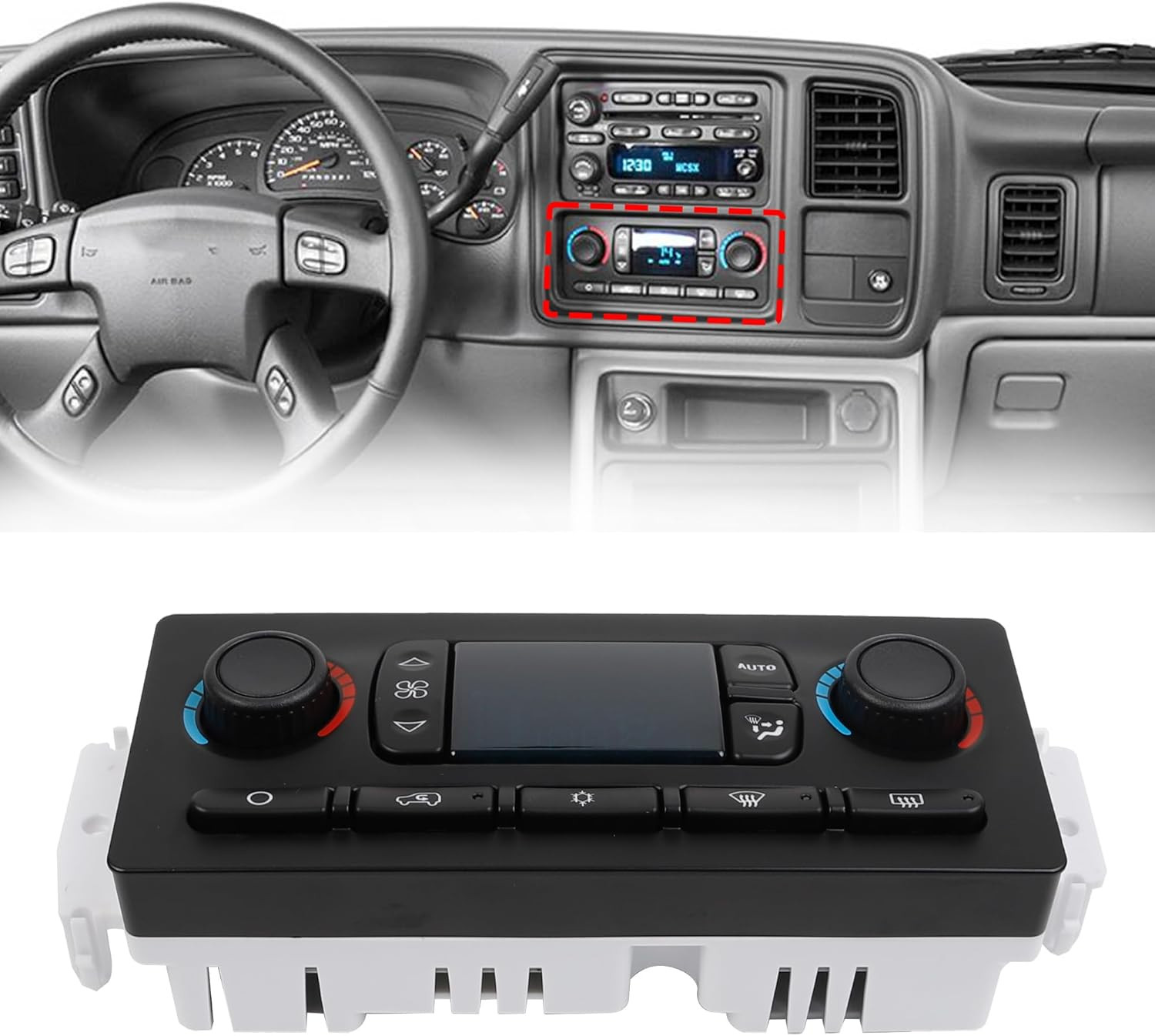 A/C Heater Climate Control Module Panel Switch 599-211XD For Chevy GMC Silverado