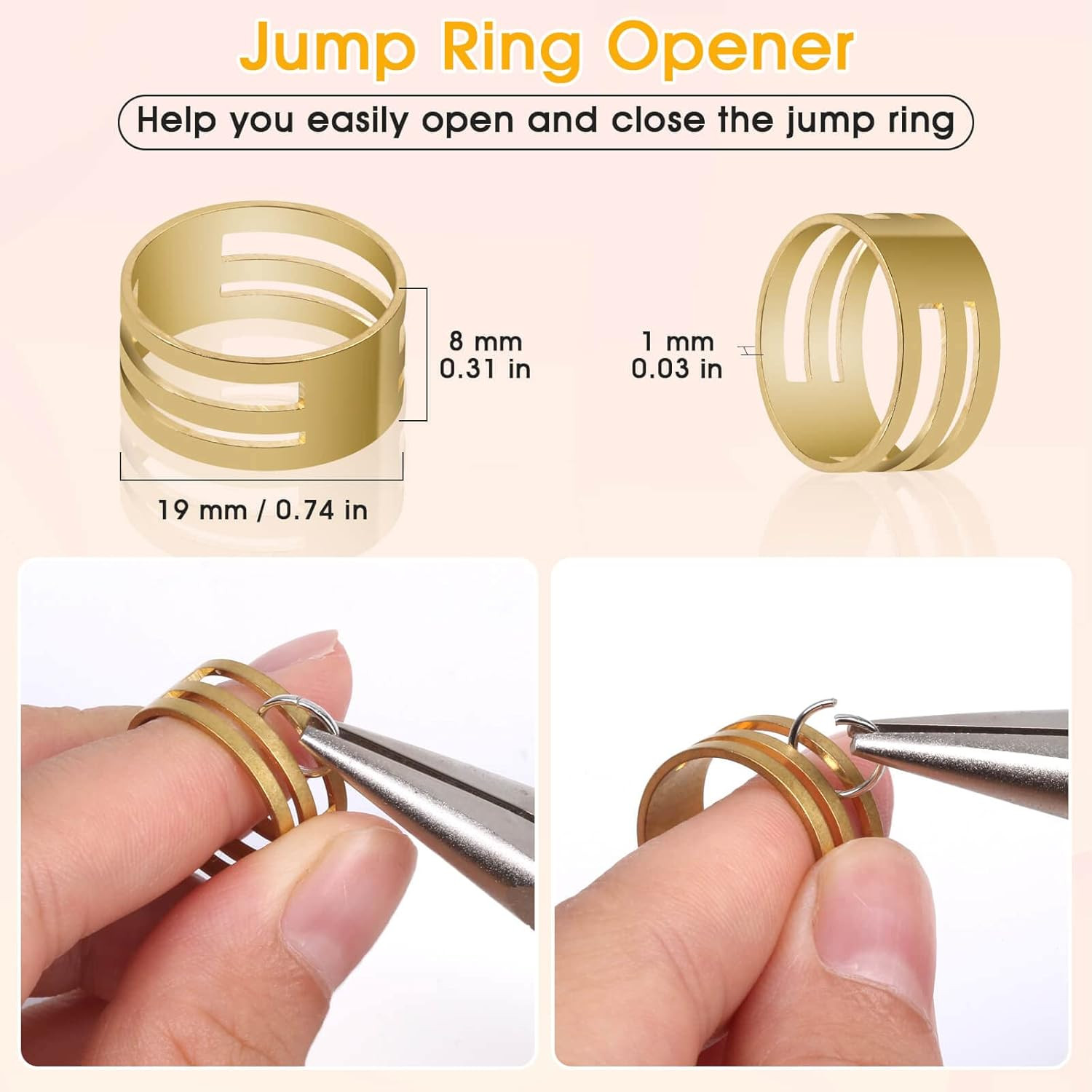 4600PCS Silver Jump Rings w Open/Close Tools for Jewelry Making Assorted Sizes