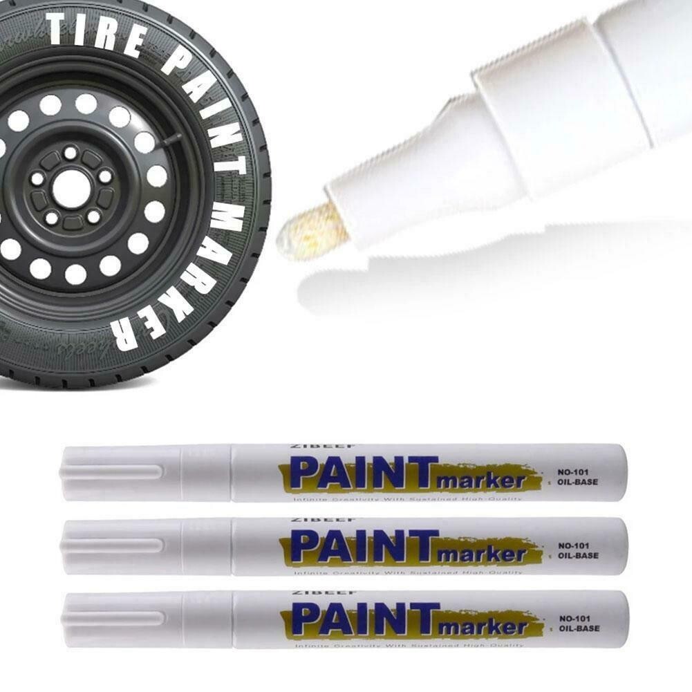 3-12 Paint Pen Marker Waterproof Permanent Car Tire Lettering Rubber