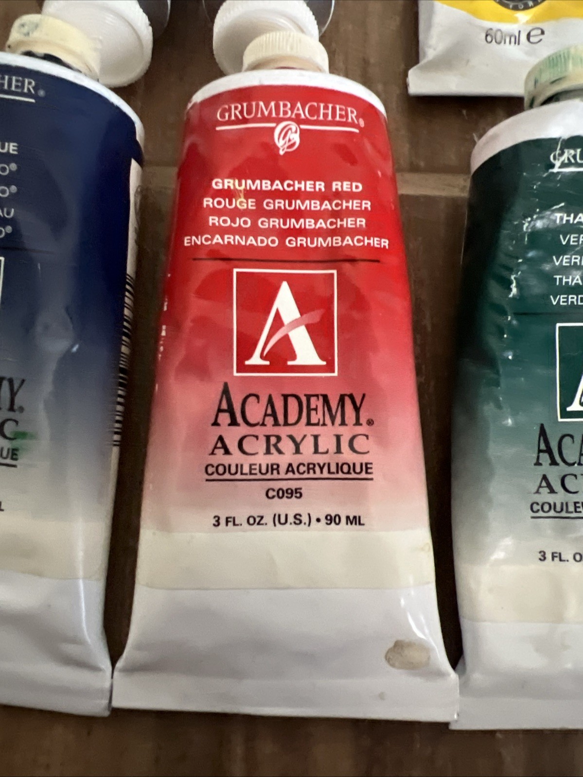 13pc Academy Acrylic Paint Winsor & Newton Golden Artist Colors Liquitex Lot Z5