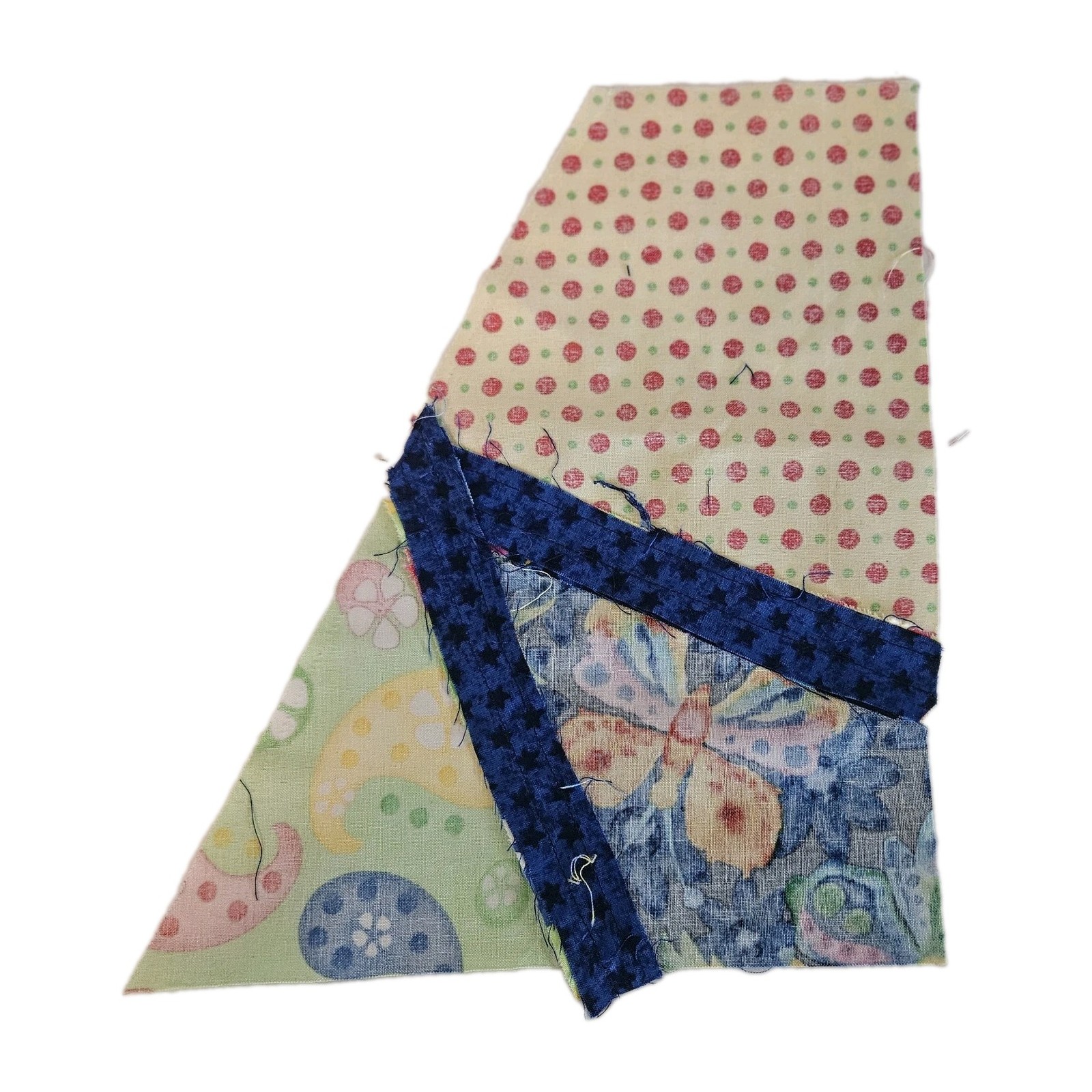 65 VTG Modern Improv Abstract Cotton Quilt Blocks & Pieces Bright Colors 11×11