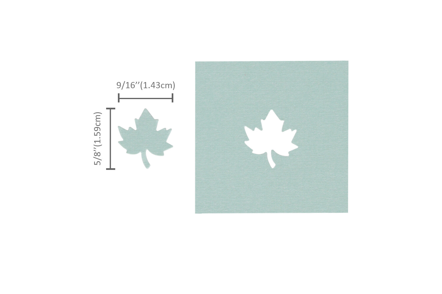 Bira Craft 5/8 inch Maple Leaf Shape Lever Action Craft Punch, Autumn Punch