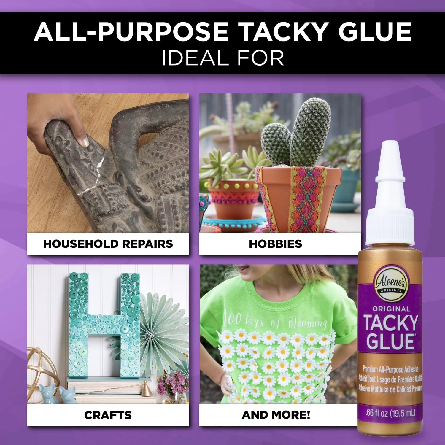 Aleene’s Tacky Glue 0.66 oz 3-Pack – Instant-Grabbing Craft Adhesive
