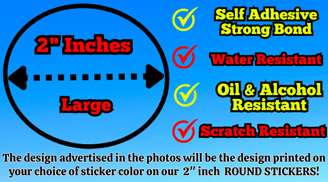 40 CUSTOM BUSINESS STICKERS SEALS LABELS 2″ ROUND WATERPROOF THANK YOU YOUR WAY