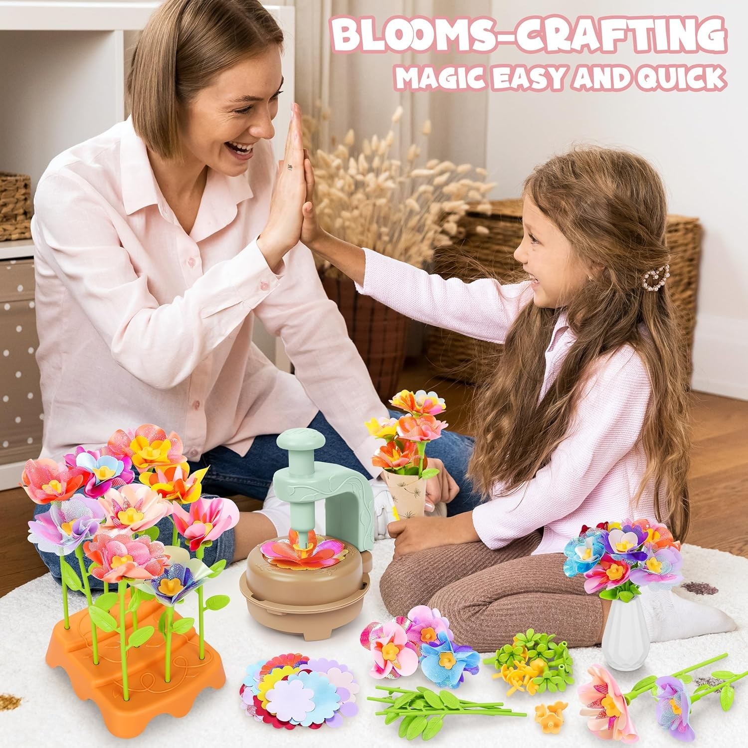Engaging DIY Flower Craft Kit for Kids – Develops Creativity & Motor Skills