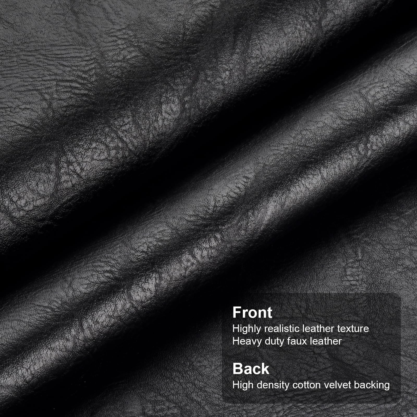 Faux Leather Fabric, Soft Synthetic PU Fabric Material, Thick Durable Synthet…