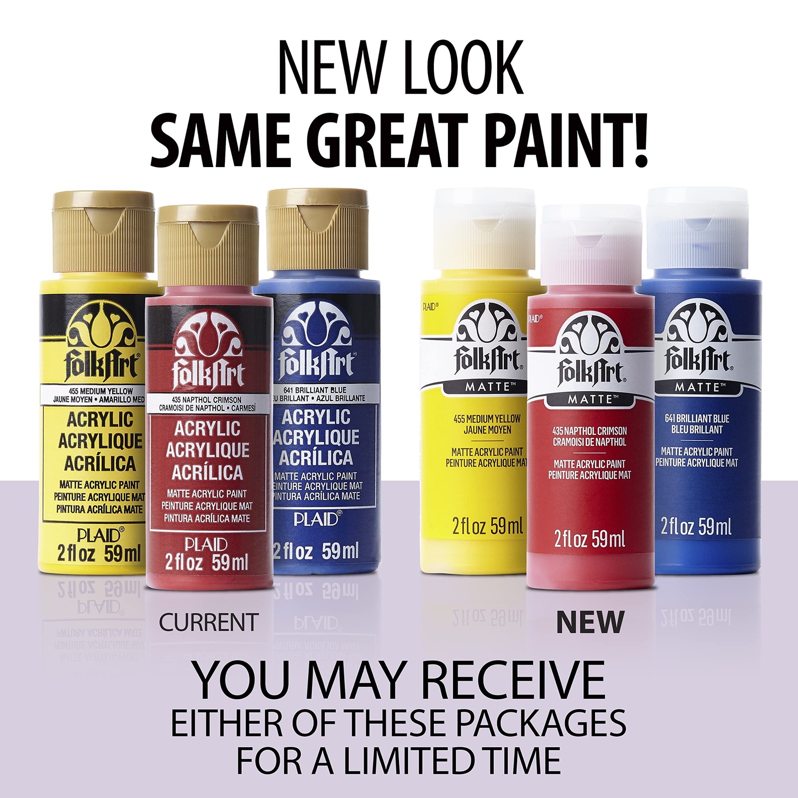 New FolkArt Acrylic Paint Set 2-Ounce, PROMOFAI Colors I 18 Colors Free Shipping