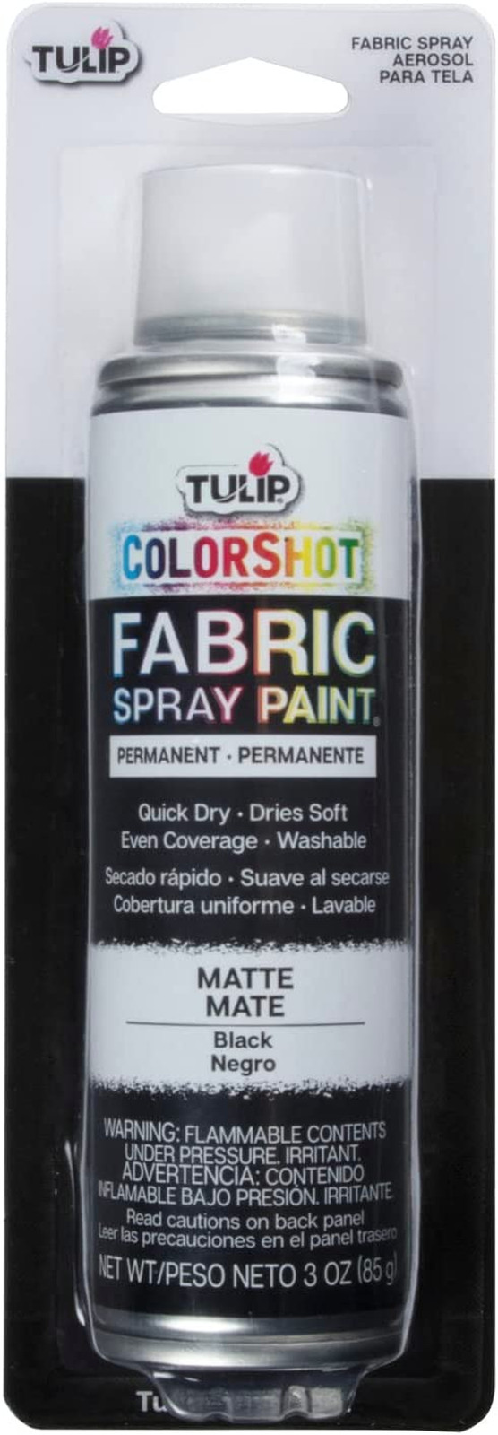 Colorshot Instant Fabric Spray Color 3Oz. Black