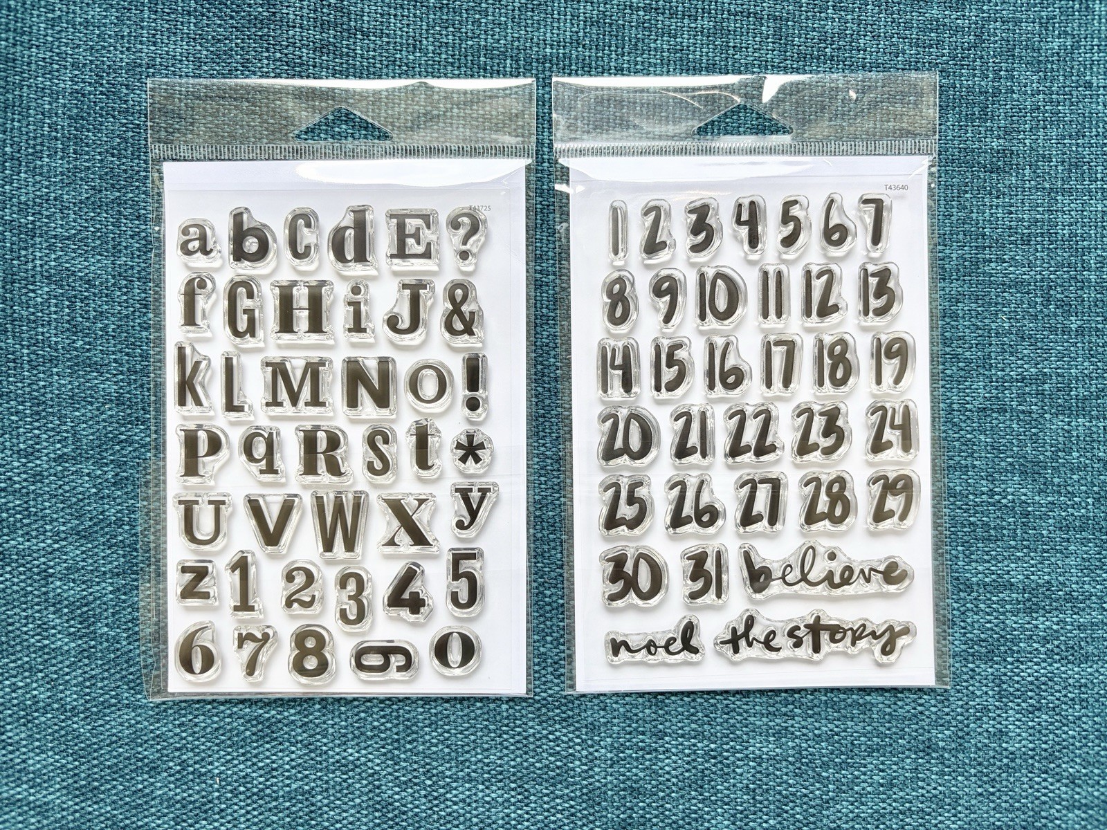 Ali Edwards December Daily 2024 Stamp Set 4×6 Alpha + Numbers (2 Sets)