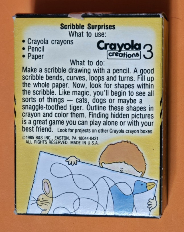 NEW – 24 CRAYOLA CRAYONS FROM THE 1980s – NONE OF THEM EVER BEEN USED – VINTAGE